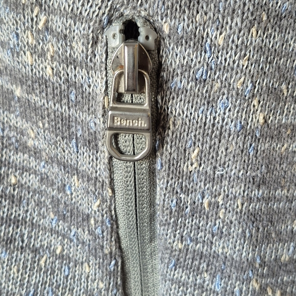 Bench Women's Heather Gray Zip-Up Hoodie - Picture 4 of 4